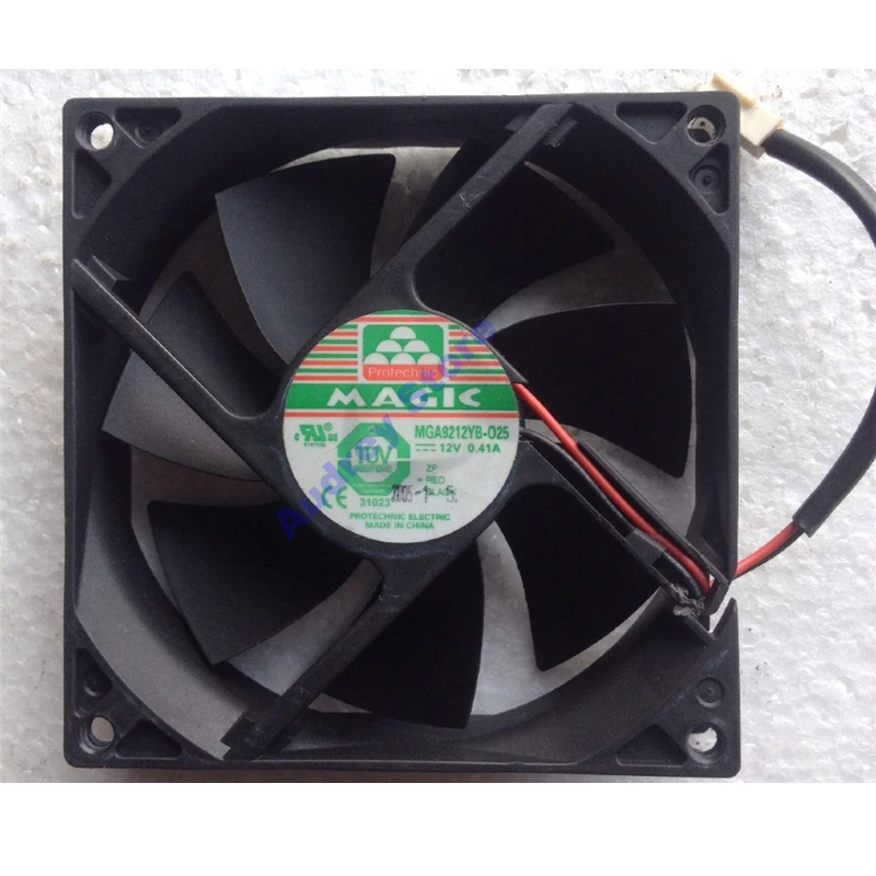 MGA9212YB-O25 9225 12V 0.41A 9cm large air volume fan 3200rpm 72CFM 2 lines air blower