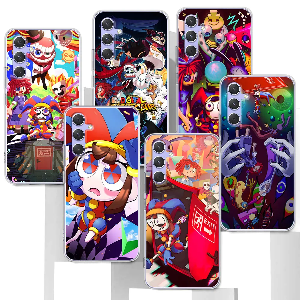 Pomni Amazing Digital Circus Case for Samsung Galaxy A51 A14 A54 A12 A41 A21s A13 A15 A55 A71 A23 A31 A33 Soft TPU Phone Cover