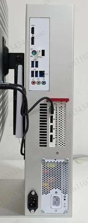 3080 Aluminum Alloy Independent GPU DIY All‑in‑One Computer Chassis, Integrated Monitor Stand PC Case For DIY Assembly