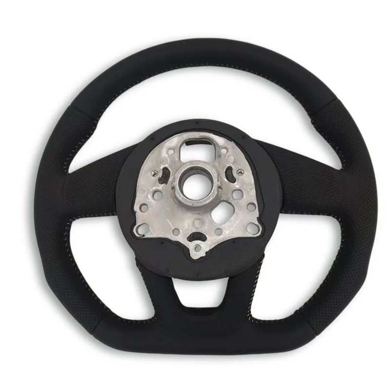 Suitable for Audi A4B9 white line steering wheel bottom without standard, frameless and paddle modification Audi A4B9