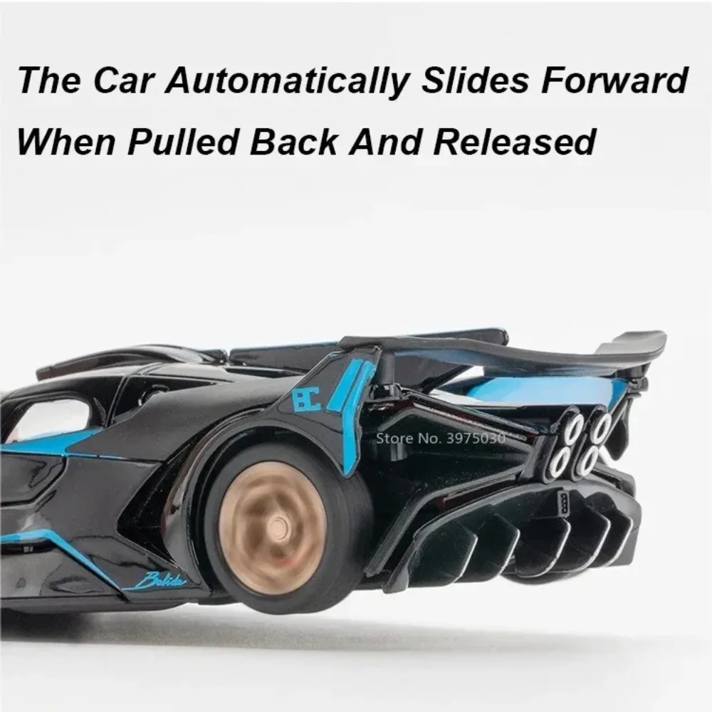 1:32 DIVO Bolide Modele Samochodów Metalowe Odlewane Zabawki Światło Muzyka Supercar Koła Napędzane Ciągnięciem Samochody Sportowe dla Chłopców Dekoracje Prezenty