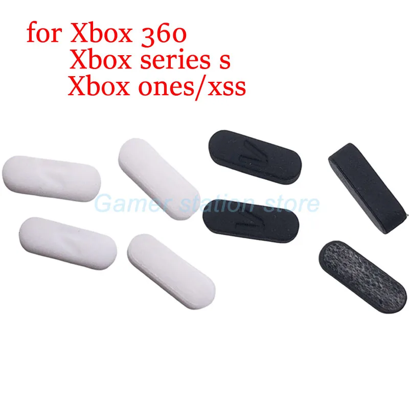 White Black Non Slip  Rubber Feet Pads Cushion For Xbox 360/ One Series S X Game Controllers Foot Cover Mats