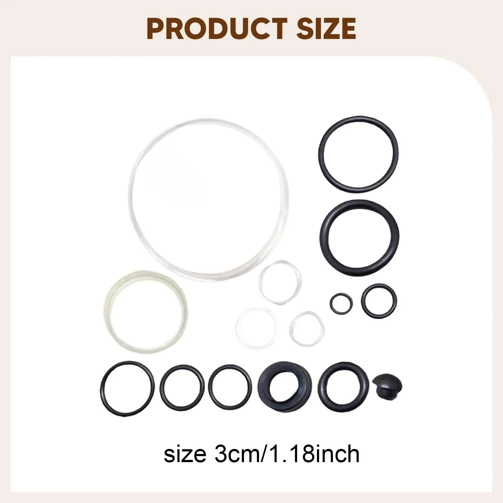 Rubber Jack Oil Seal Rings Precision Repair Kit for 3 Ton Floor Jack Reliable Maintenance Solution
