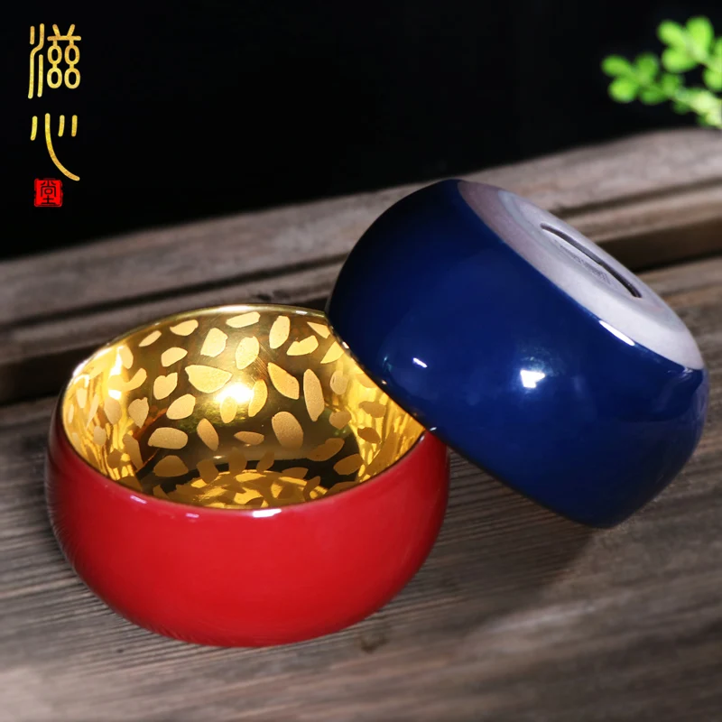 

Zixintang Jianzhan Master Li Changhai Carved Gold Handmade Tianmu Cup Ceramic Kung Fu Tea Set