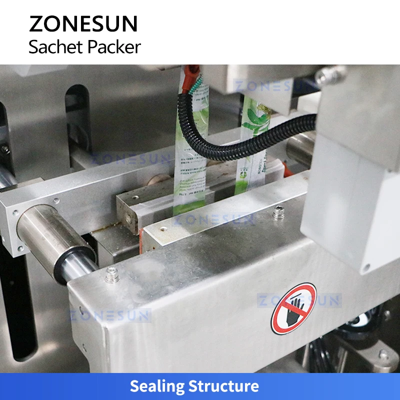 ZONESUN ZS-FS04 الممرات المزدوجة الكيس لصق ملء آلة الختم VFFS معدات التعبئة مضخة دوارة آلة التعبئة والتغليف العمودية