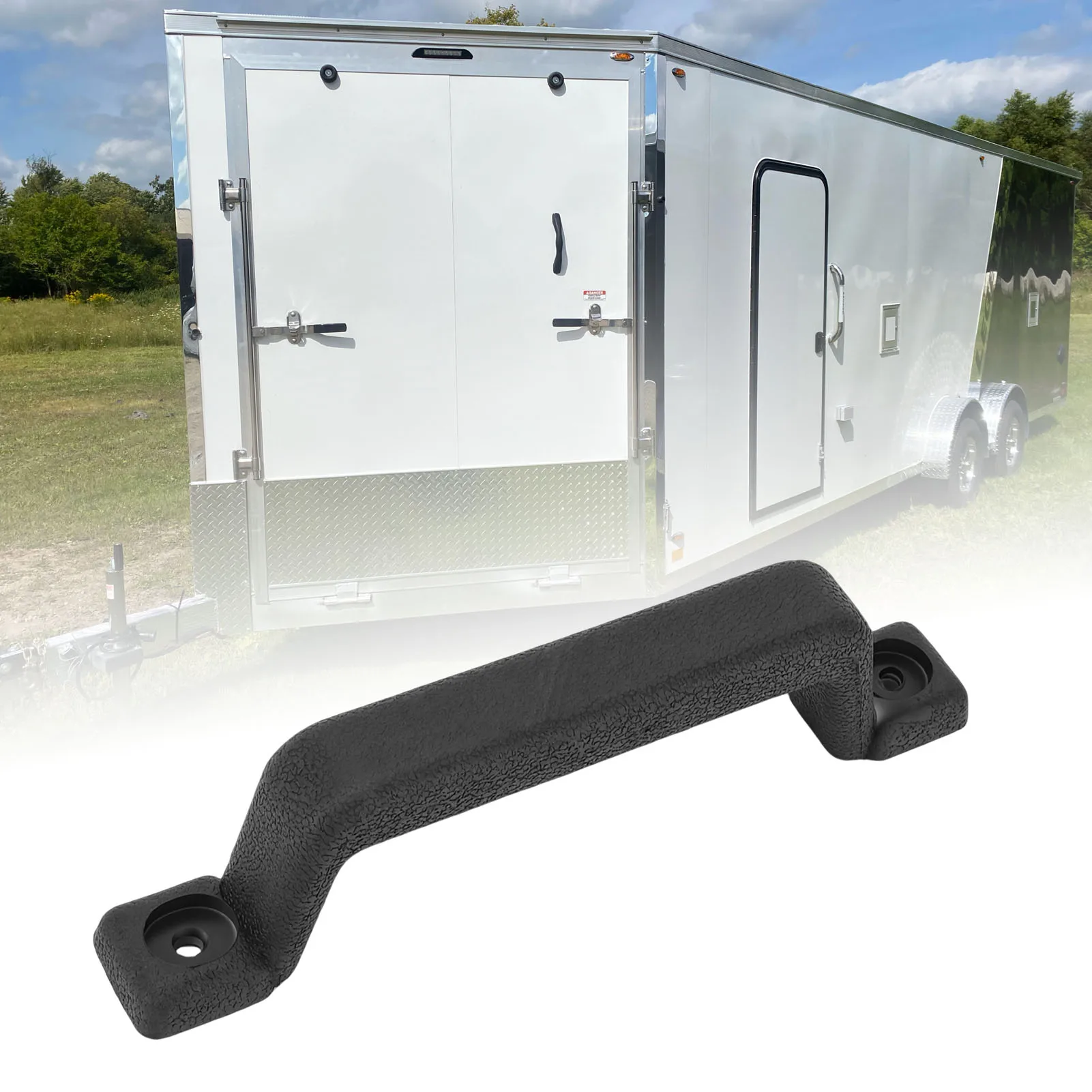 

RV Door Handle 160mm Hole Spacing Carbon Steel RV Entry Door Handle for Trailer Truck Horsebox