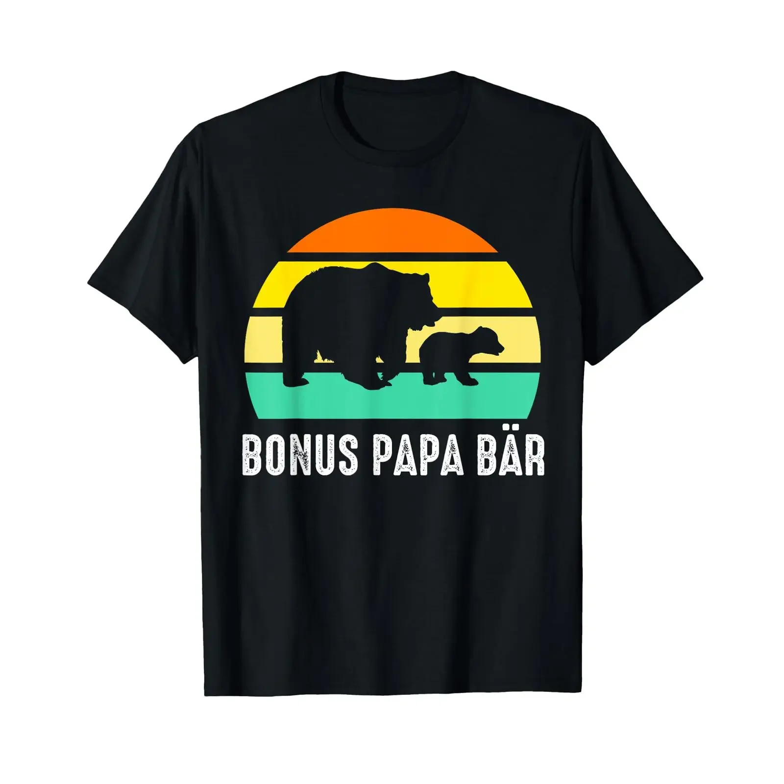 Men's Dad Bear Bonus Papa T Shirt black s vintage Washed Top For Everyday Wear streetwear homme designer clothes Casual
