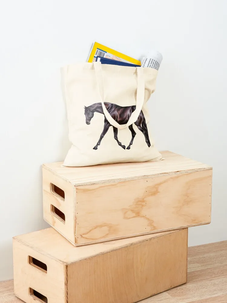 Black Appendix Quarter Horse Tote Bag Cloth bag Women's shopping bag cloth woman Women's handbag