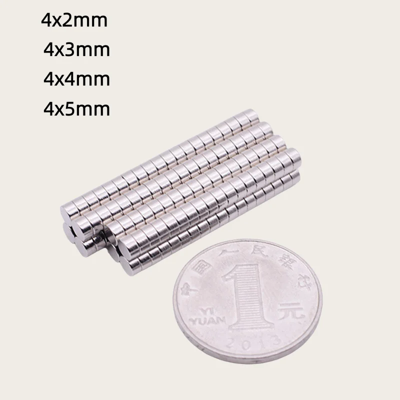 4x2 4x3 4x4 4x5mm Mini Small Circular Magnets For Home Refrigerators, Offices DIY 4*2 4*3 4*4 4*5  Fast Delivery