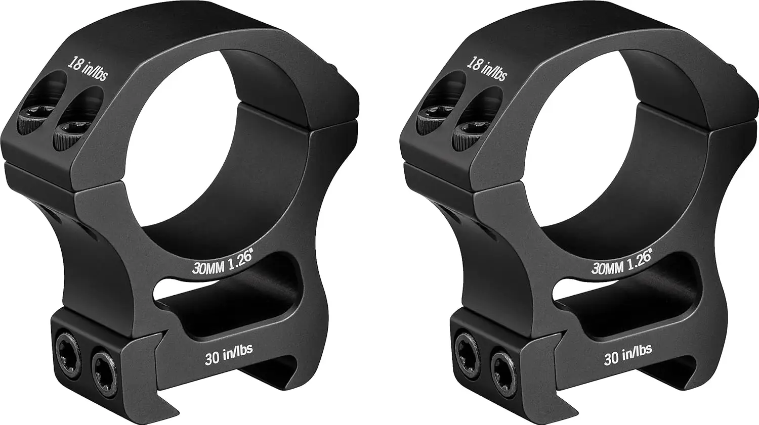 Anéis Óptica Pro Series Riflescope, 30mm Alto