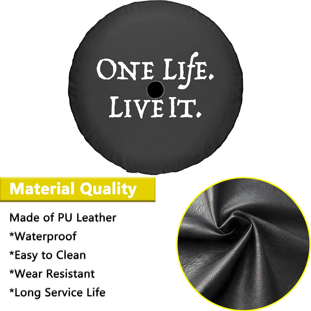 Tailgate Spare Tire Cover for Jeep Wrangler JL 2018-2024 with Back-up Camera 17\
