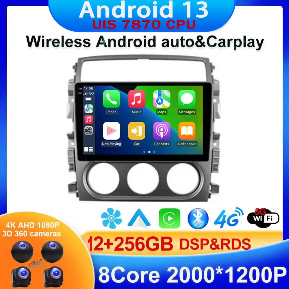 

Wireless carplay auto For Suzuki Liana 1 2004 - 2008 Car Radio Multimedia Video Player Navigation GPS Android No 2din 2 din dvd