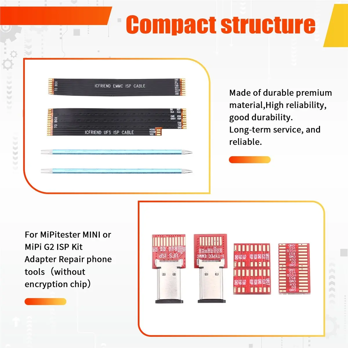 

NEW for MiPitester MiPi Box for MiPitester MINI or MiPi G2 ISP Kit Adapter Repair Phone Tools(Without Encryption Chip)