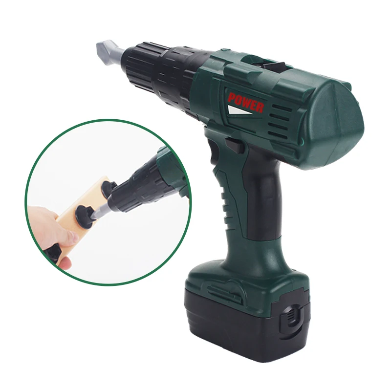 مجموعة أدوات الحفر الكهربائية المحاكاة للأطفال - مع أصوات حقيقية وأدوات لعبة بناء الحركة مع مجموعة براغي الحفر الكهربائية للأطفال الصغار