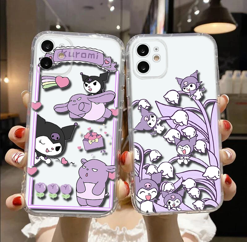 A10 Kuromi Soft transparent Case for iPhone 15 14 Plus 13 12 11 X XS XR Pro Max Mini 8 7 6 6S Plus image 3