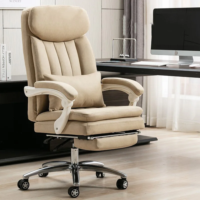 

Luxury Ergonomic Office Chair Leather Makeup Armrest Mobiles Gaming Swivel Arm Chair ‏Desk Sillas De Oficina Modern Furniture