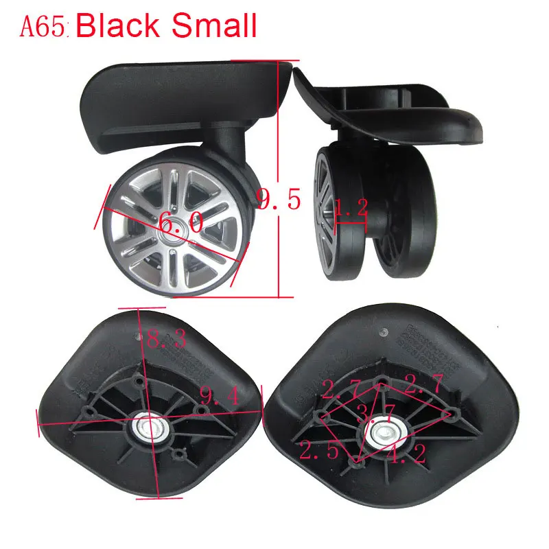 A65 Replacement Luggage Wheels Repair Trolley Suitcase Accessories Travel Luggage Wheels Fuitcases Replacement Universal Wheels