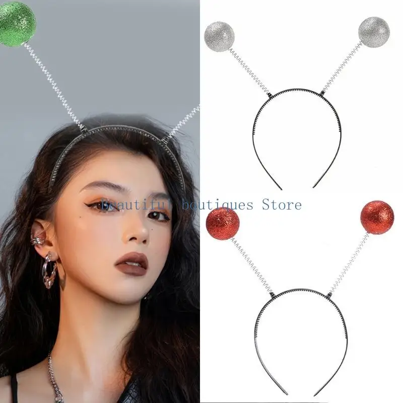 

U4LF Girl Cartoon Fun Hairbands Alien Antenna for Photo Studio Photo Props