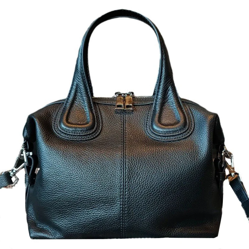 

genuine grade leather women's shoulder crossbody bag new fashion ladies handbag soft cowhide messenger bag two shoulder straps