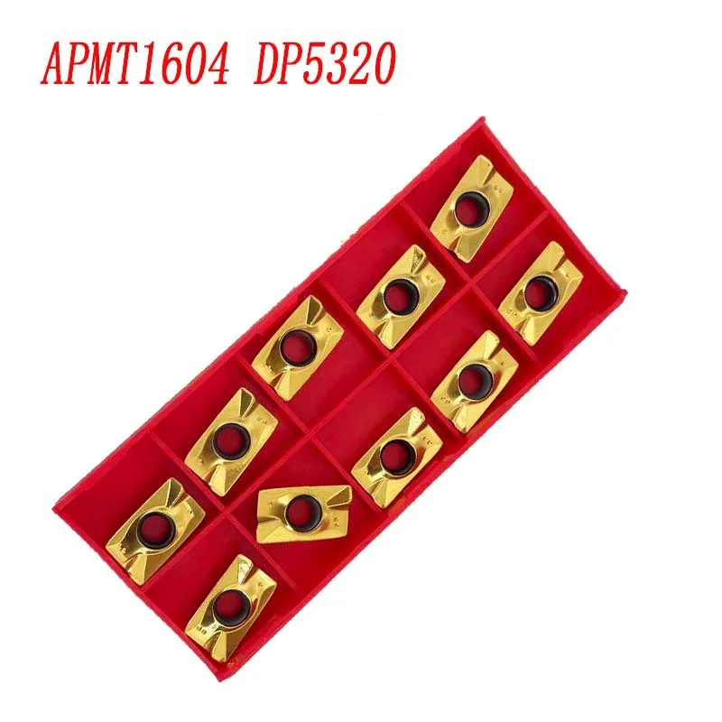 CNC Insert APMT1604PDER DP5320 APKT1604PDER Insert Pack of 10Pcs Engineered Carbide Cutters for Effective for Steel Work