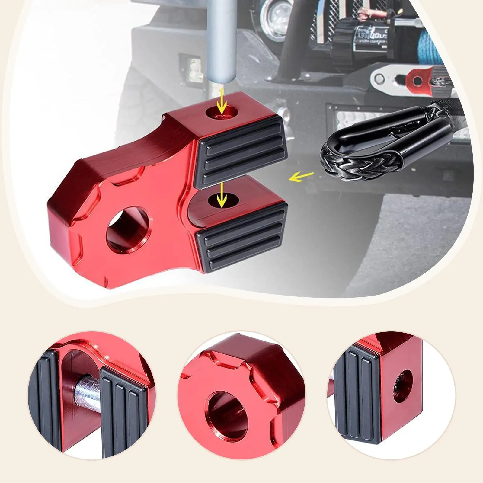 Generic ونش تكبل جبل موصل، سحب هوك موصل سحب هوك، جبل وصلة مقطورة مسطحة للشاحنات SUV،