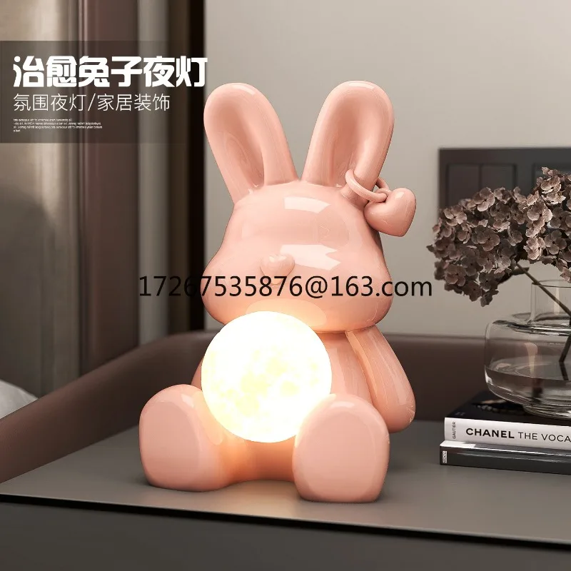 

Curing department cute rabbit atmosphere light home decoration ornament bedroom bedside night light birthday gift