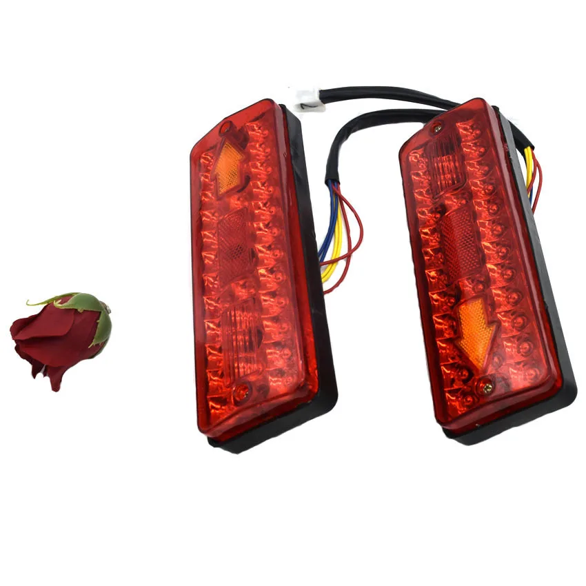 2Pcs Electric car taillights three-wheeled four-wheeled vehicle fully enclosed electric carport with steering rear taillight