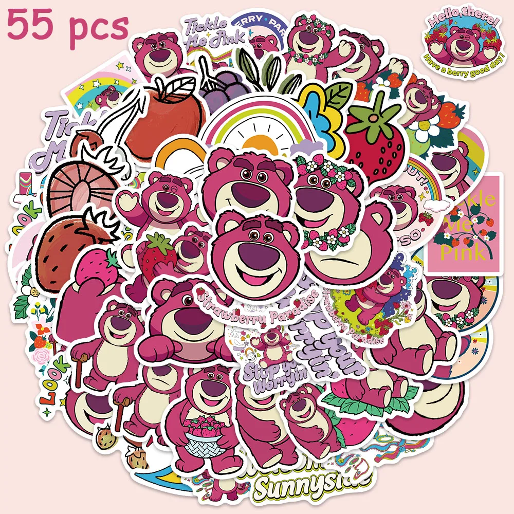 

50pcs Disney Lots-o'-Huggin' Bear Stickers Cartoon Cute Graffiti Decals For Kid Laptop Luggage Guitar Water Bottle Diary Sticker