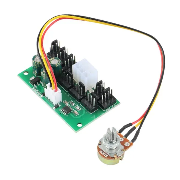 1 шт., контроллер скорости вентилятора для компьютера, DC12 в