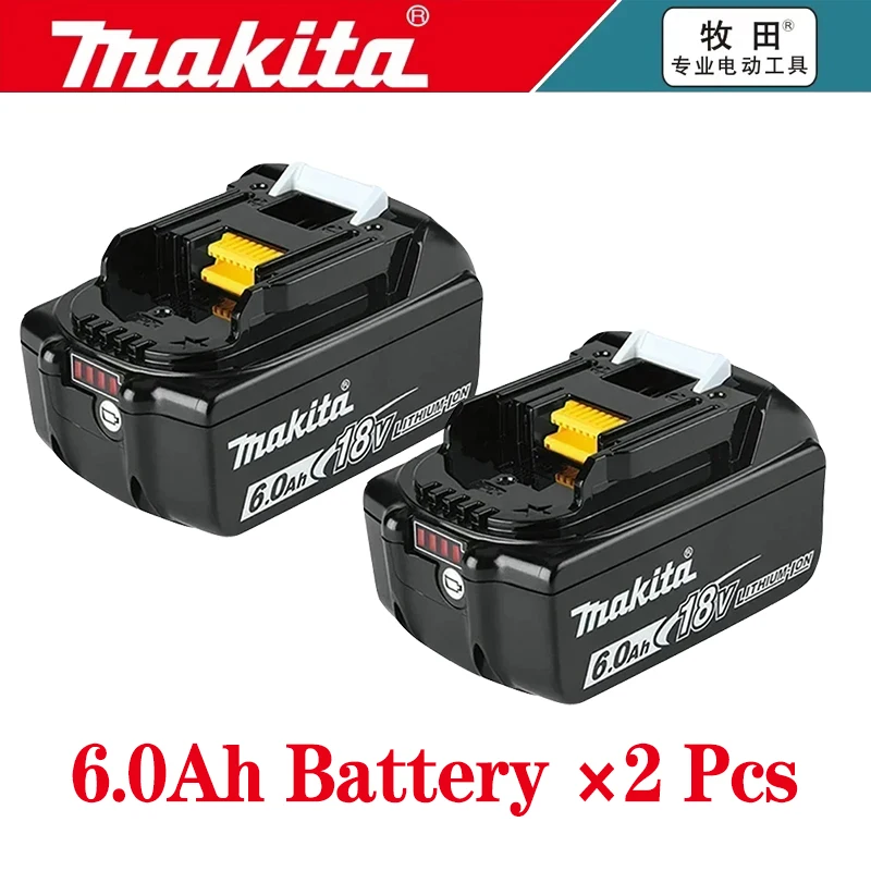 5Ah 6Ah 100% Originele Makita 18V Batterij BL1820B Oplaadbare Lithium-Ion Batterij voor Makita 18V Elektrisch Gereedschap Vervang de batterij
