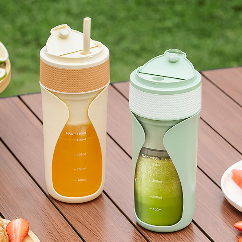 

450 мл портативный миксер для фруктов, электрическая соковыжималка, небольшой бытовой блендер, машина для приготовления молочных коктейлей, кухонный инструмент для соков