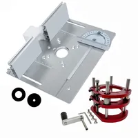 For 65mm Diameter Motors Router Lift Kit W/ Aluminum Router Plate Woodworking Router Table Workbench Trimmer Engraving Machine