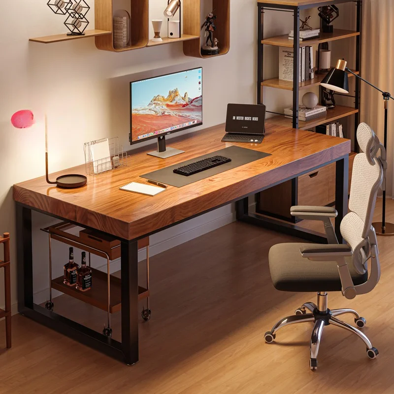 

Solid wood computer desk, desktop, double desk, bedroom, office desk, workbench