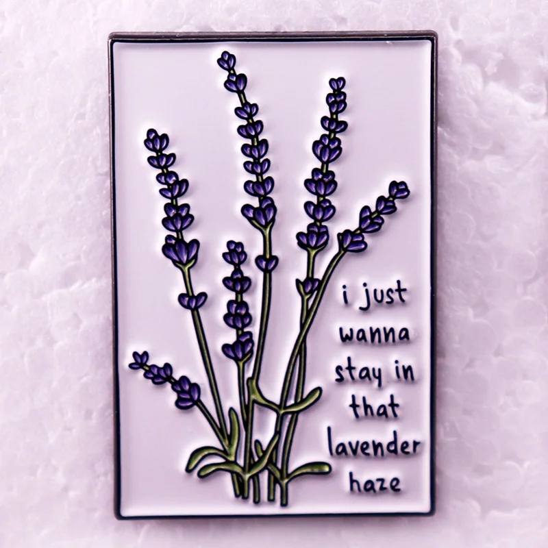 I Just Wanna Stay in That Lavender Haze Badge Album Midnights Music Song Enamel Pin Swifties Brooch Fans Gift Jewelry