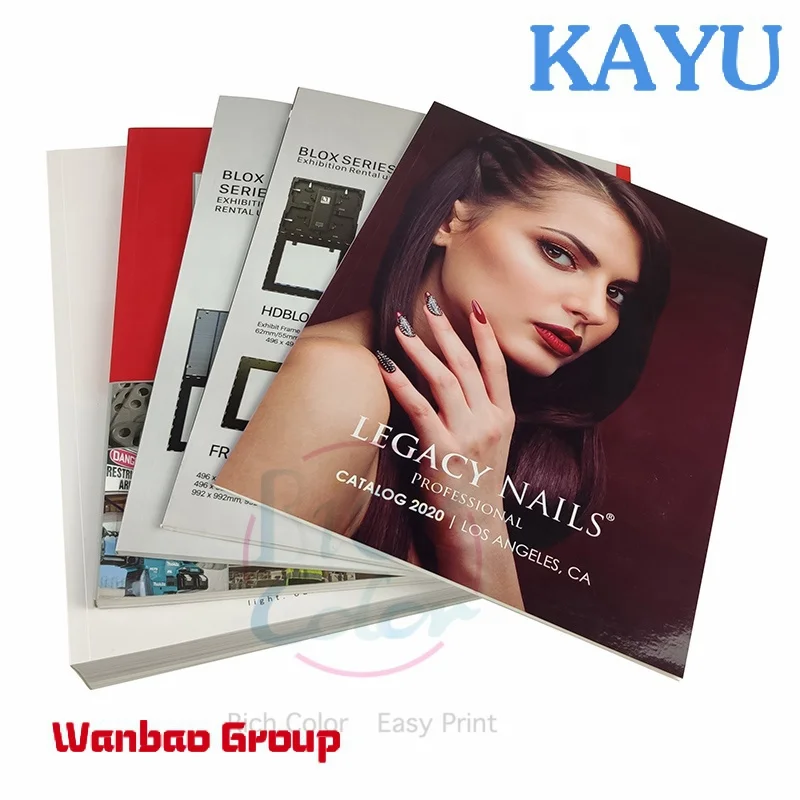 

Custom advertising quarterly Fashion make up magazine printing