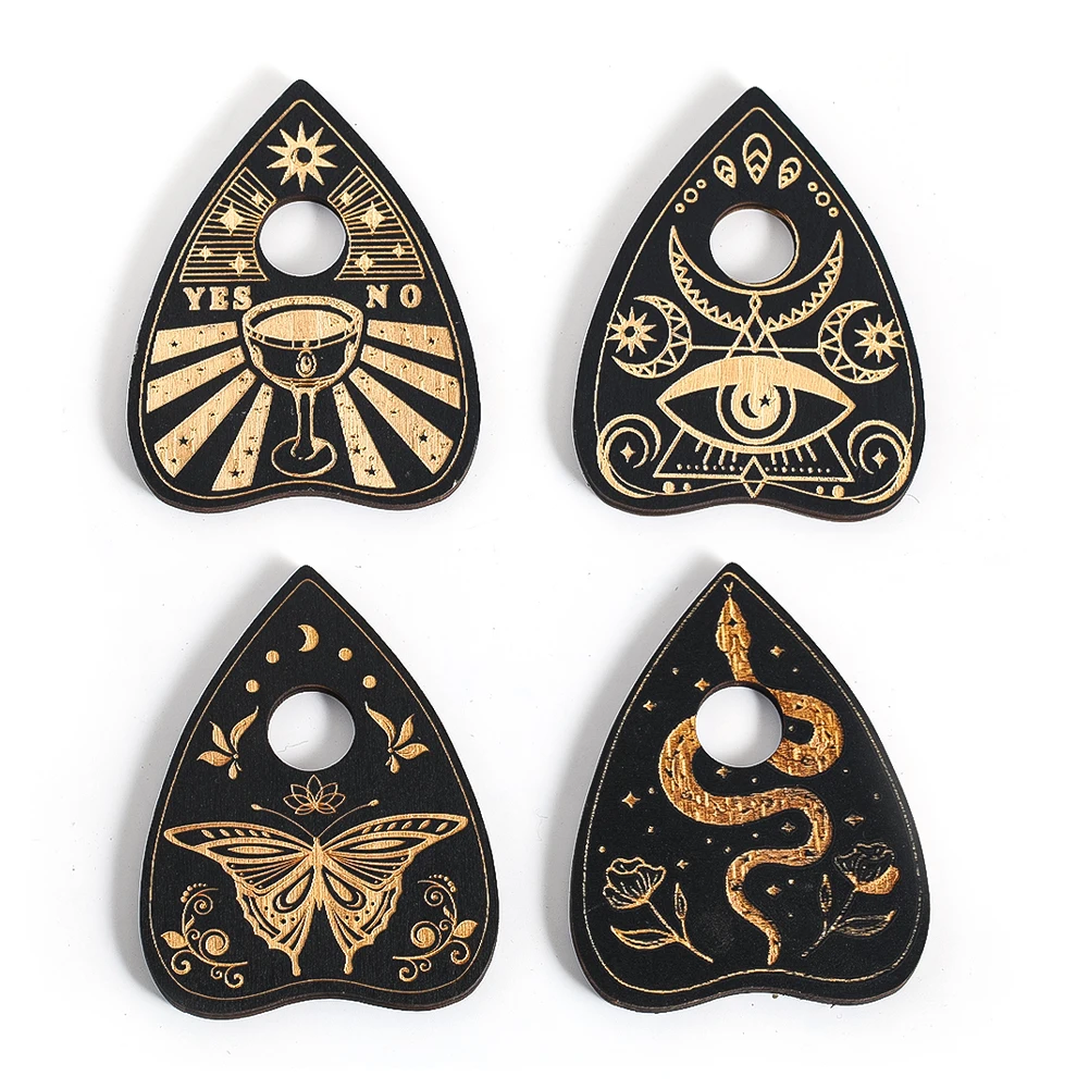 4pcs/set Heart Wooden Display Stand Holder Base for Crystal Ball Sphere Spirit Mystery Pendulum Board Witchcraft Decor Supplies