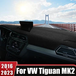 車のダッシュボードカバーマット,インストルメントカーカバー,フォルクスワーゲンvwティグアンmk2 2016 2017 2018 2019 2020 2021