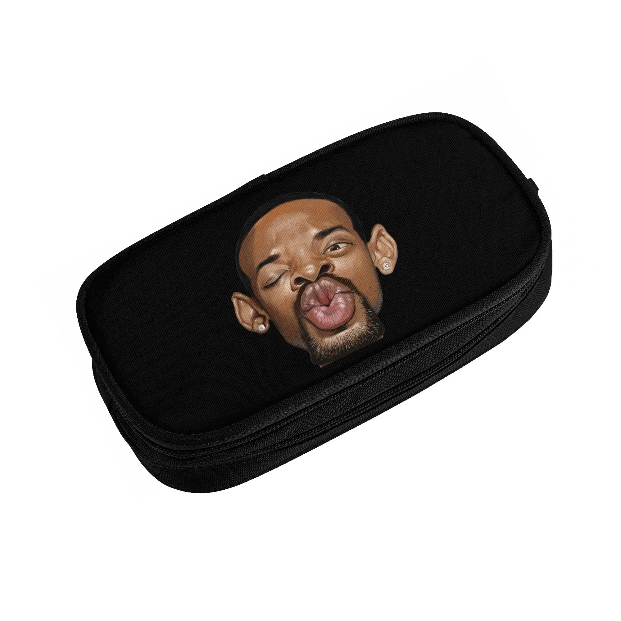 Wills Smiths American Actor Rapper  Pencil Case for Girl Boy Large Capacity  Pen Bag Box School Accessories