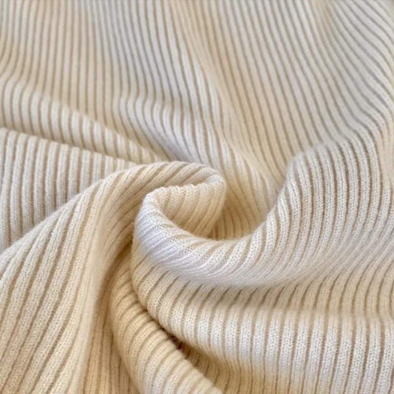 سترة نسائية محبوكة ذات ياقة مدورة مجوفة من AOSSVIAO بلوفرات مضلعة للخريف والشتاء سترات نسائية أساسية بقصة ضيقة قطع علوية ناعمة ودافئة