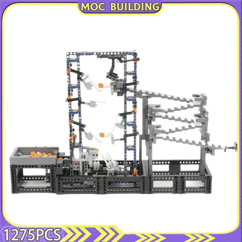 

MOC Building Blocks Hockey Stick Lift GBC Modular Model DIY Assembly Technology Bricks Science Educational Toys Birthday Gift