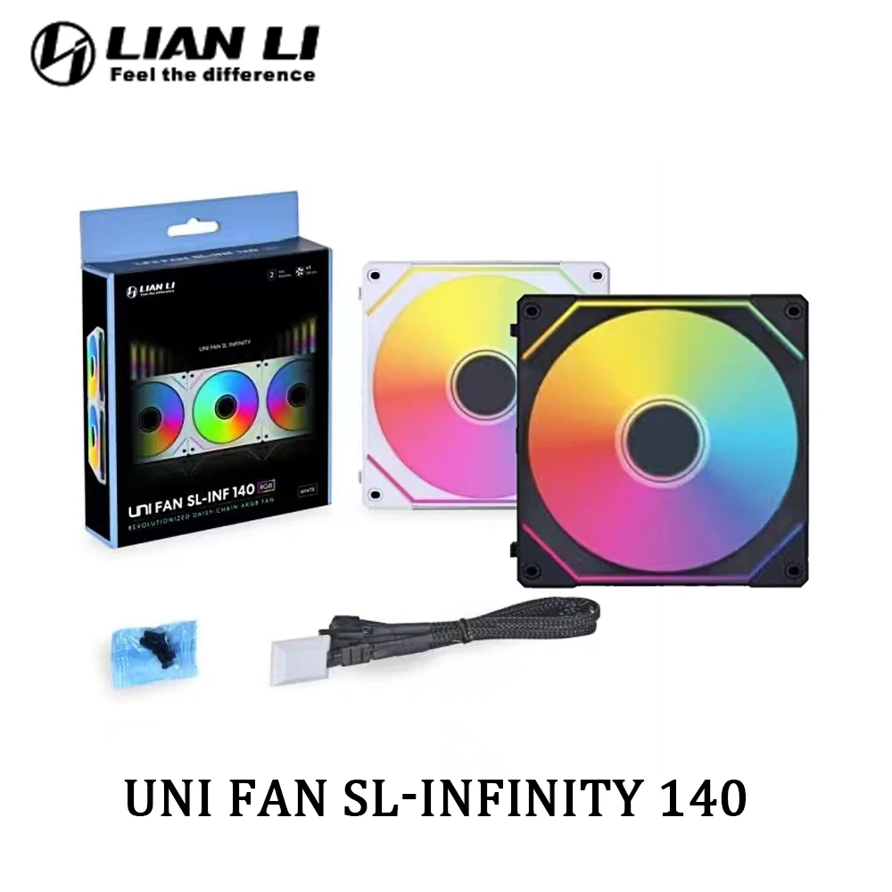 LIAN LI UNI FAN Infinity Mirror SL-INF140 Daisy-Chain Design PWM Computer Koelventilator 14 cm ARGB AURA SYNC