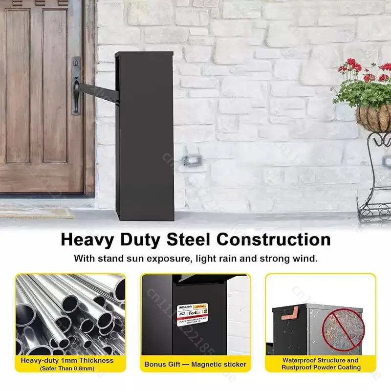 Outdoor Doorstep Delivery & Pickup Box | 96x42x30cm, Household Private Parcel Cabinet