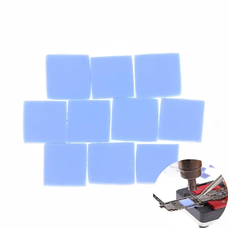 100Pcs High Temperature Resistance Motherboard CPU IC GPU Repair Pre-cutting Mat Thermal Insulating Silicone Sheet