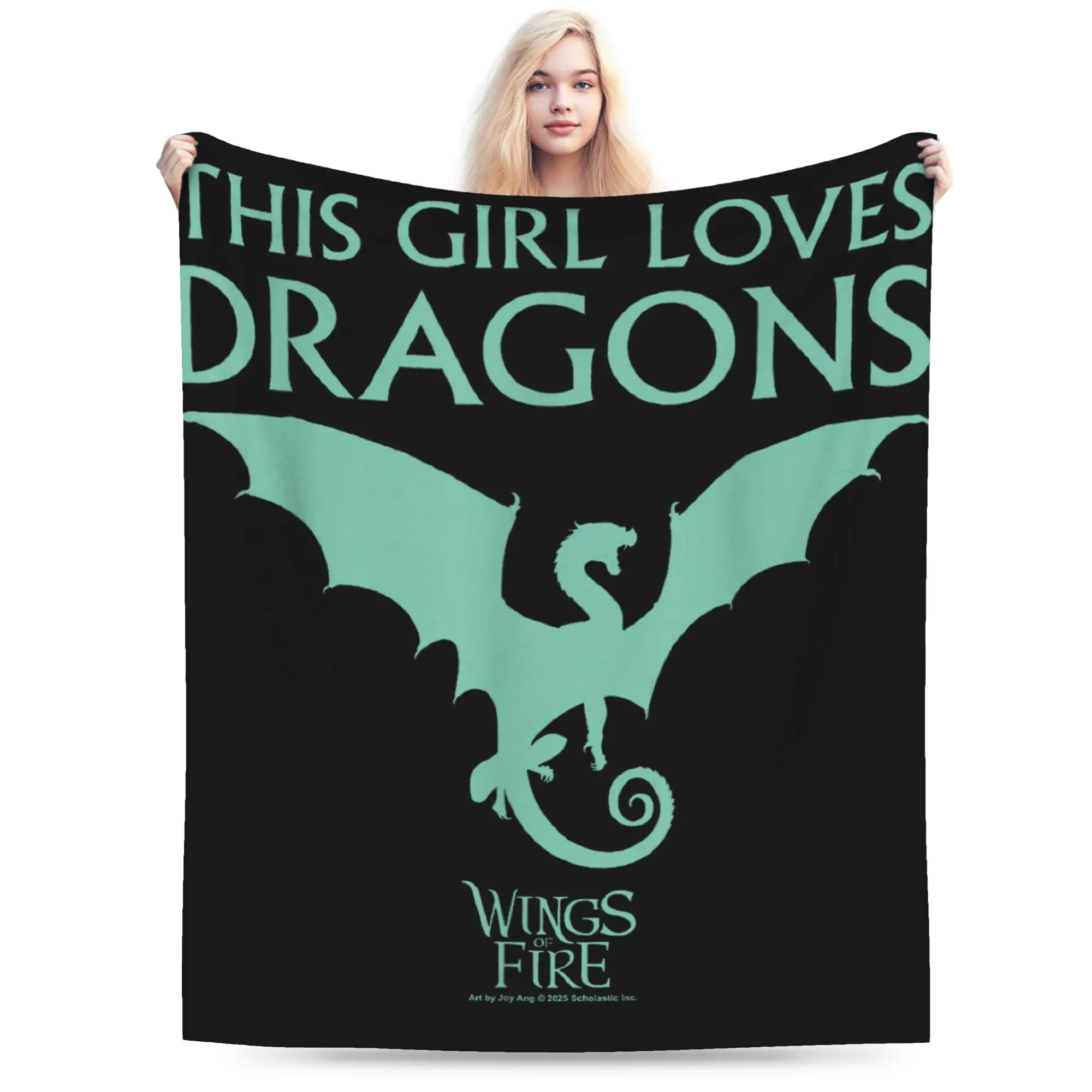 Wings of Fire Soft Blankets  Girls Boys Plush Throw Blanket Graphic Couch Chair Flannel Bedspread Sofa Bed Cover