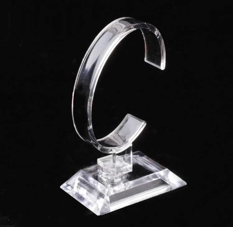 Wholesale transparent watch display rack C-ring transparent bracket counter display rack watch bracelet display props