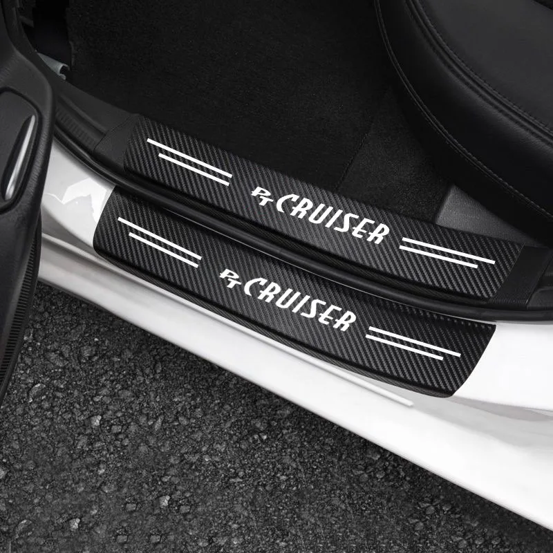 

Car Carbon Fiber Threshold Protective Film Anti Scratch Waterproof Car Stickers For Chrysler PT Cruiser Car Accessories Interior
