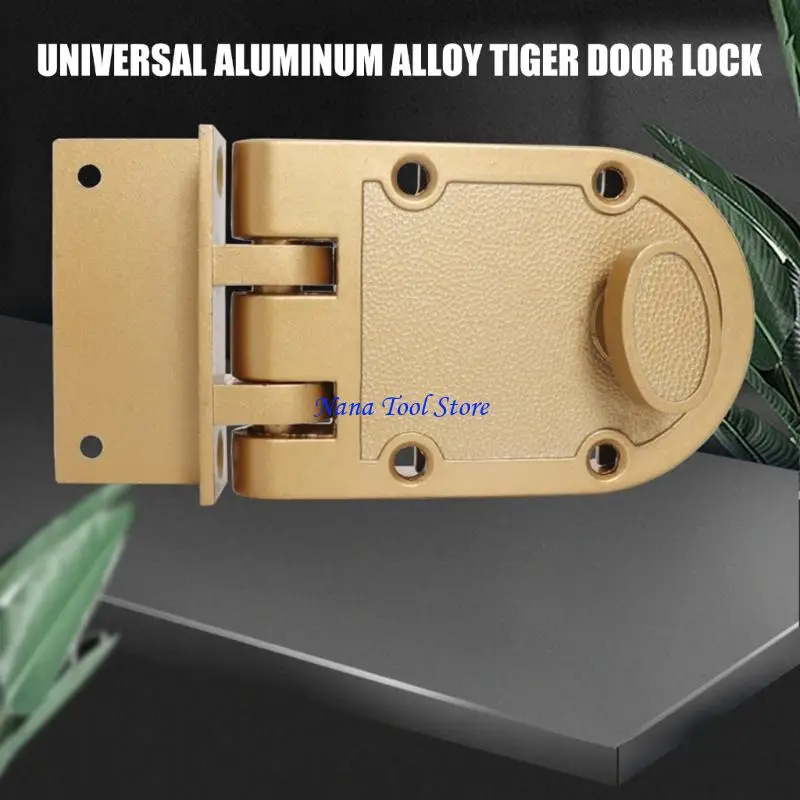 

31GJ Universal Single Cylinder Edges Deadbolts Lock Suitable For Interior Exterior Door 32mm To 57mm Thickness