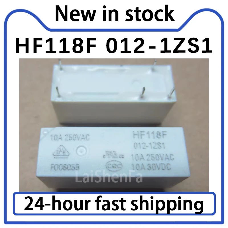 1PCS HF118F 012-1ZS1 Relay 5-pin 10A Stock