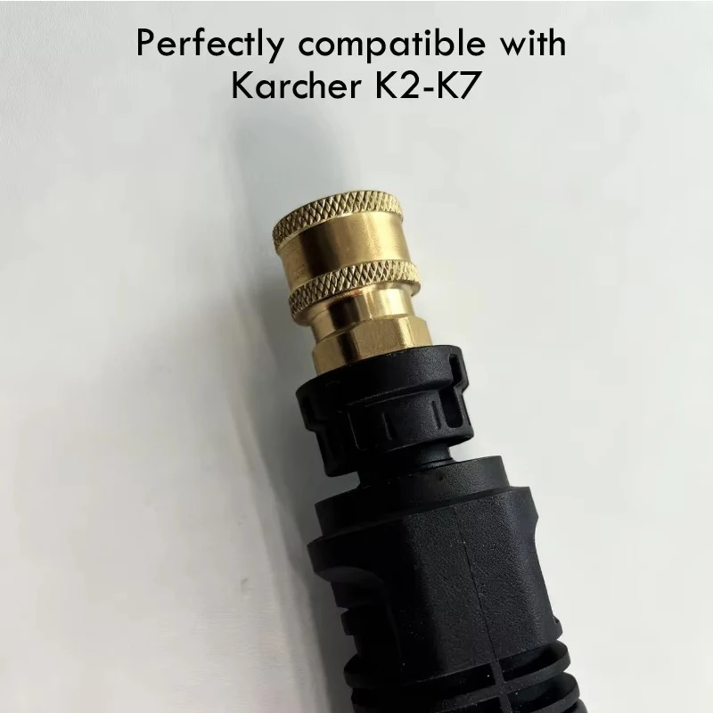 Neuer KARCHER Hochdruckreiniger-Adapter 1/4 Zoll Schnellanschluss, kompatibel mit K2-K7, stabil, auslaufsicher und langlebig – Detail 4