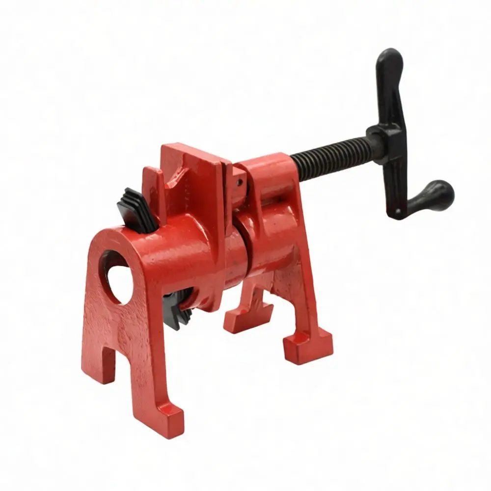 Professional Woodworking Pipe Clamp Heavy Duty Metal Fixture Malleable Iron Board Joinery Fastener Carpentry Gluing Tool